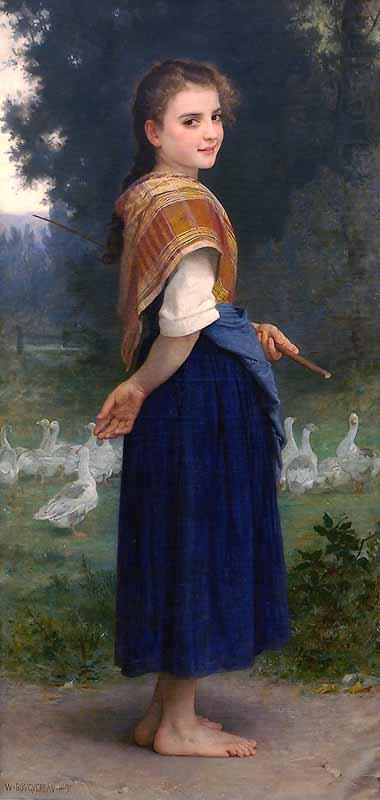 William-Adolphe Bouguereau The Goose Girl oil painting picture